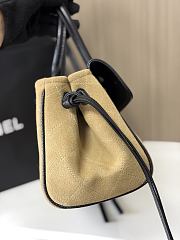 Chanel Shopping Tote Black Grained Calfskin and Beige Suede - 2