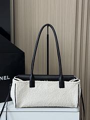 Chanel 26S Small Shopping Bag Matthieu Blazy Black/Ecru Tweed Leather - 6