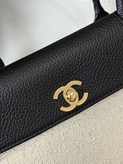 Chanel 26S Small Shopping Bag Matthieu Blazy Black/Ecru Tweed Leather - 5