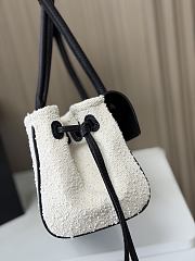 Chanel 26S Small Shopping Bag Matthieu Blazy Black/Ecru Tweed Leather - 4